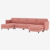 141.5'' 6-Seater Modular U-Shaped Sectional Sofa with Movable Ottoman and Arm Pockets - 2 of 4