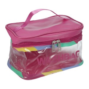 Unique Bargains Portable Square Makeup Bag 1 Pc - 1 of 4