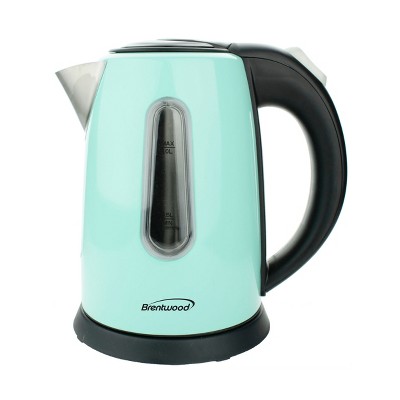 Aqua Blue Stainless Steel Cordless Electric Kettle, 1 Liter