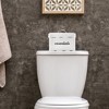 AuldHome Design White Enamelware Tampon Holder; Bathroom Storage Feminine Supply Organizer Divided Box w/ Lid - 4 of 4