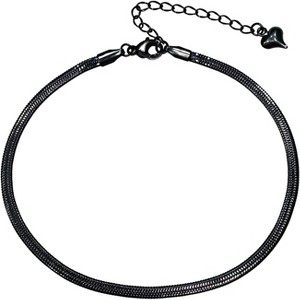 Gold Anklets for Women Waterproof,18K Gold Plated Anklet for Women Snake Chain Link Dainty - 1 of 4