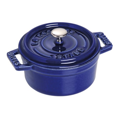 Staub Cast Iron 5.75qt Oval Cocotte, Dark Blue