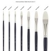 Creative Mark Vesta Synthetic Bristle Artist Paint Brushes for Acrylic Painting - Long Handle Acrylic Paint Brush Sets Mimic Chungking Bristles for - 2 of 4