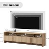 AMERLIFE 70" Modern TV Stand with Fluted Design & Storage Cabinets, for TVs up to 80", Wood Entertainment Center Media Console for Living Room - 2 of 4