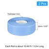 Unique Bargains PVC Waterproof Self-Adhesive Wall Corner Seal Caulk Strip Tape 2 Pcs - 2 of 4