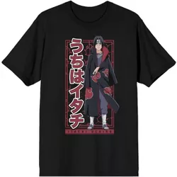 Naruto Shippuden Itachi Uchiha Men’s Black T-shirt