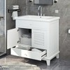 30" Bathroom Vanity with Sink, Bathroom Cabinet with Two Doors and One Drawer - 2 of 4