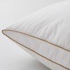 Peace Nest Set of 2 Goose Down Feather Oval Gusseted Bed Pillows with 100% Cotton Cover - image 3 of 4