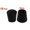 Unique Bargains Rubber Floor Protector Furniture Feet Covers Chair Leg Caps 16mm Inner Dia Black 10 Pcs - 3 of 3