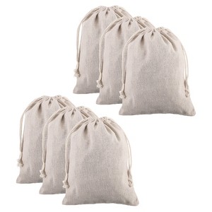 Unique Bargains Cotton Foldable Gym Travel Hiking Storage Drawstring Bag 12 Pcs - 1 of 4