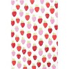 3pk Designer Strawberry Print Towel - MU Kitchen: 100% Cotton Kitchen Textiles, Absorbent, Machine Washable - 3 of 3