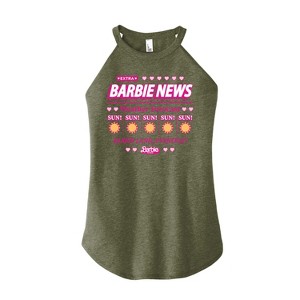 Women's - Barbie - Barbie Land New Weather Forecast Graphic High Neck Tank - 1 of 2