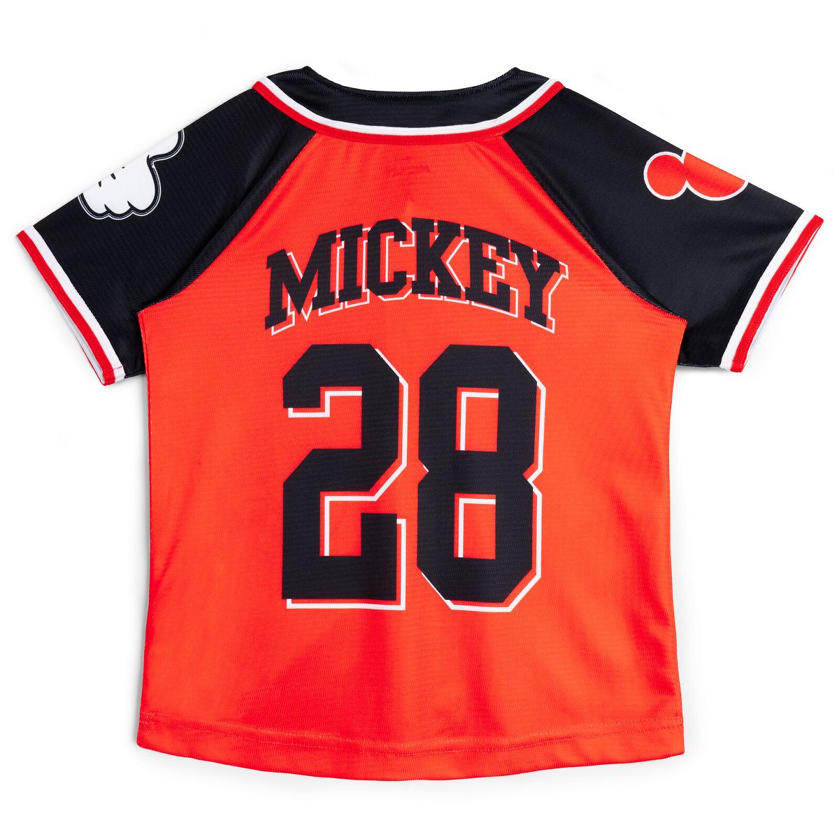 Disney Mickey Mouse Mesh Baseball Jersey Button Down Dress Shirt Toddler - thumbnail 3