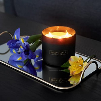 Matte Black Soy Wax Scented Jar Candle, 14.5 oz