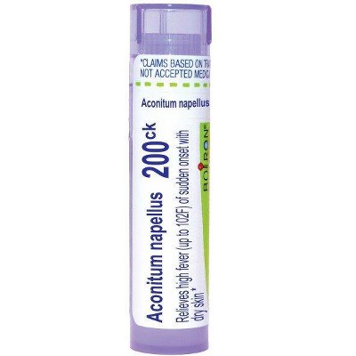 Aconitum Napellus 200CK by Boiron Homeopathic Single Medicine For Cough, Cold & Flu  -  80 Pellets