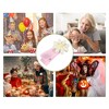 Unique Bargains Girl's Flower Shape Cartoon Fabric Hair Clips Colorful 1 Set of 10 Pcs - 4 of 4