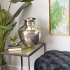 16'' x 13'' Contemporary Vase Silver - Olivia & May: Aluminum, Indoor Use, Felt Stoppers, India Made - 2 of 4