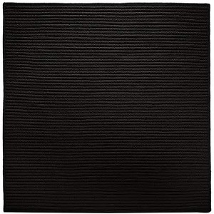 Colonial Mills Simply Home Solid Area Rug - Black 5' square - 1 of 4