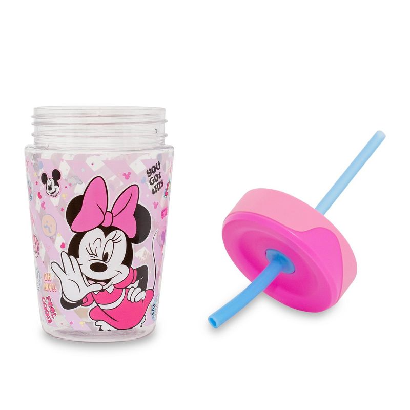 Silver Buffalo Disney Minnie Mouse Kids Spill-Proof Tumbler With Straw | Holds 18 Ounces, 3 of 10