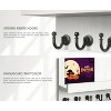 LunaLulinlk Key Holder for Wall, Dinosam Mail Organizer Wall Mount with 5 Key Hook and Mail Holder, Designer Key Rack Suitable White - 3 of 4