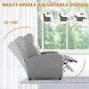Aukfa Massage Recliner,Adjustable home theater chair with lumbar support, padded fabric seat/backrest, modern gray design for living rooms - 3 of 4