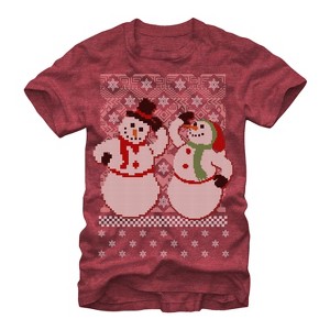 Men's Lost Gods Jolly Holiday Snowmen T-Shirt - 1 of 4