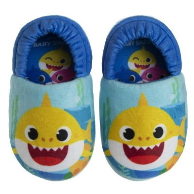 Baby Shark The Nicest Shark Toddler Boys Casual Slippers Blue 5 6 Target