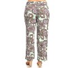 Women's Plus Size Paisley Printed Palazzo Pants - White Mark - 3 of 3