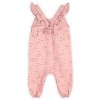 Girls' Fishes Flutter Sleeve Muslin Jumpsuit - VIVERANO Organics - 2 of 3