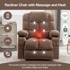 NicBex Massage Recliner Chair with Heating Modern Power Lift Accent Chair with Side Pocket and USB Port for Living Room, Bedroom - 4 of 4