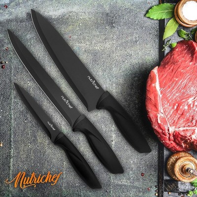 NutriChef 7 Piece Stainless Steel Assorted Knife Set