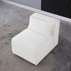 Single Couch Chair,Chenille Sofa Armless Chair,Modular Sofa Components,Comfy Chairs For Living Room,Bedroom, Apartment,Office-Cuddlewood - 2 of 4