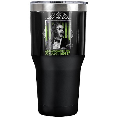 Beetlejuice Ghost Steel Tumbler 30oz Coffee Travel Mug
