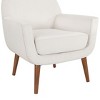 CAVINAS Boucle Accent Chair with Mid-Height Back and Round Legs,Mid-Century Upholstered Living Room Chairs,Reading Chairs for Living Room - 4 of 4