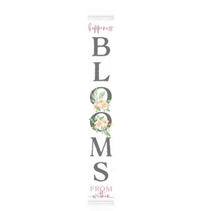 HomeRoots 72" White Solid Wood Blooms Welcome Porch Sign - 1 of 4