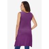 Woman Within Plus Size Sleeveless Hanky Hem Tunic - 3 of 4