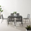 Fenton 7pc Outdoor Wicker/Metal Dining Set: Stackable Chairs, Water & UV Resistant - Crosley - 3 of 4