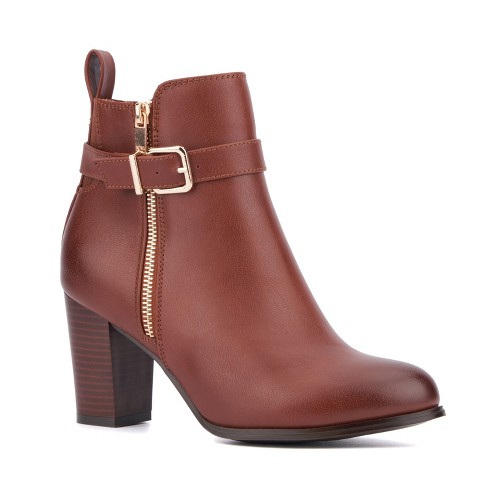 Fashion womens cognac booties