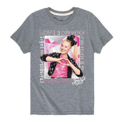 JoJo Siwa #Feeling Short Sleeve Graphic T-Shirt - Heather Grey - 5T
