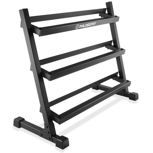 Philosophy Gym Commercial 3 Tier Dumbbell Rack Heavy Duty