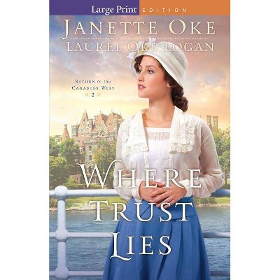 Where Trust Lies - (Return to the Canadian West) Large Print by  Janette Oke & Laurel Oke Logan (Paperback)