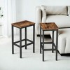 Barstool Set Of 2 Kitchen Stools Stools For Kitchen Island Breakfast Bar Stools Metal Bar Stools Bar Chairs Farmhouse Bar Stools Bar Height Stools - 3 of 3