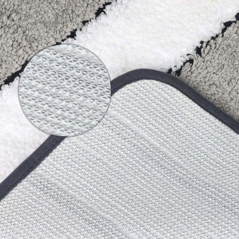 Unique Bargains Soft Non-Slip Ultra Water Absorbent Machine Washable Quick Dry Bathroom Floor Mat, 4 of 7