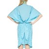 HAPPY BAY Women's House Daily Routine Evening Wear Vacation Casual Dailywear Holiday Loose House Dress Caftan Mini Loungewear Tunics 2X-3X Blue, Solid - 2 of 3