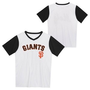 MLB San Francisco Giants Boys' Pinstripe Pullover Jersey - 1 of 3