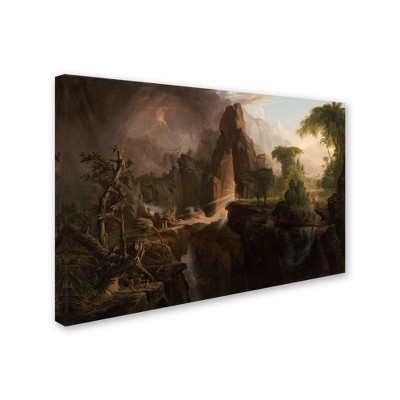 Trademark Fine Art -Thomas Cole 'Expulsion From The Garden Of Eden' Canvas Art