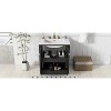 LOVMOR 30inch Freestanding Bathroom Vanity Combo with Ceramic Sink Shaker Style Vanities -2 Doors and 2 Drawers - 2 of 2