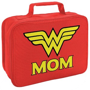 Wonder Woman Wonder Mom Logo Insulated Soft Sided Lunch Box - 1 of 4