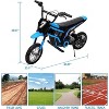 Jojoka 24V Electric Dirt Bike for Kids 13+ Years Old, 350w High-Power Motor,2-Speed Modes, Realistic Motorcycle Design with LED Lights - 2 of 4
