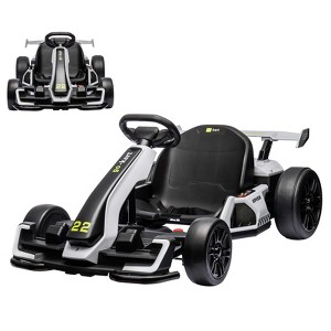 24V Electric Go Kart for Kids，Powerful Drift Kart with Adjustable Seat - 1 of 4